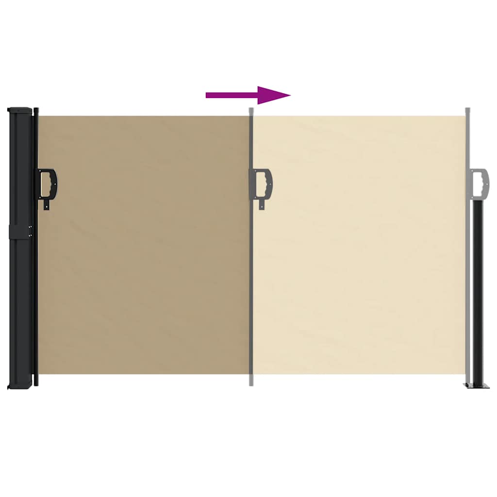 Windscherm Uittrekbaar Beige 117 x 300 cm