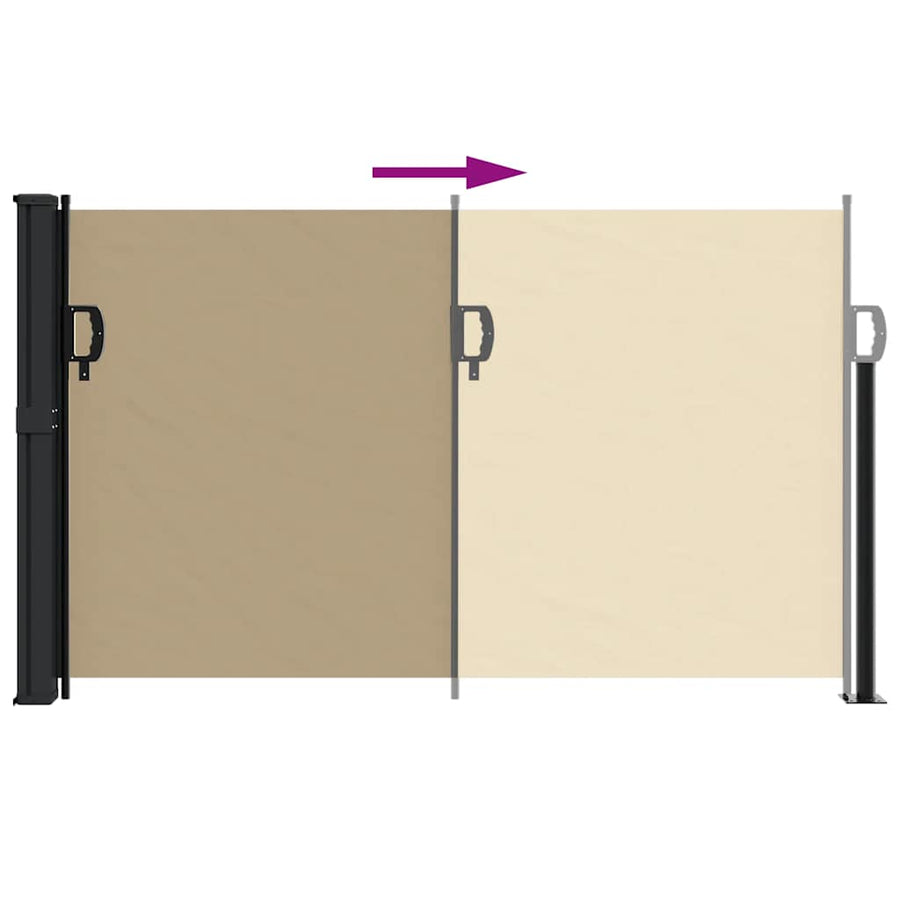 Windscherm Uittrekbaar Beige 117 x 300 cm