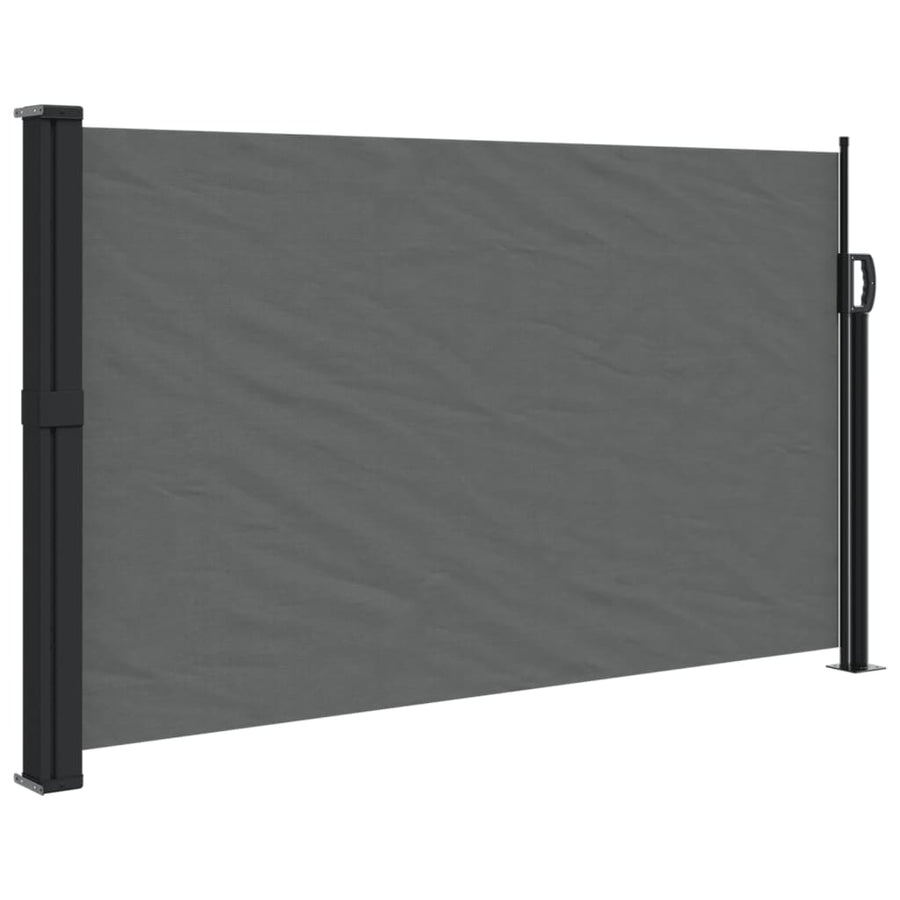 Windscherm Uittrekbaar 120X300 Cm Antracietkleurig Goud