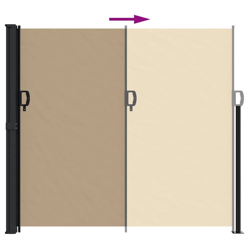 Windscherm Uittrekbaar Beige 180 x 300 cm