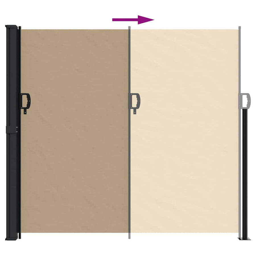Windscherm Uittrekbaar Beige 180 x 300 cm