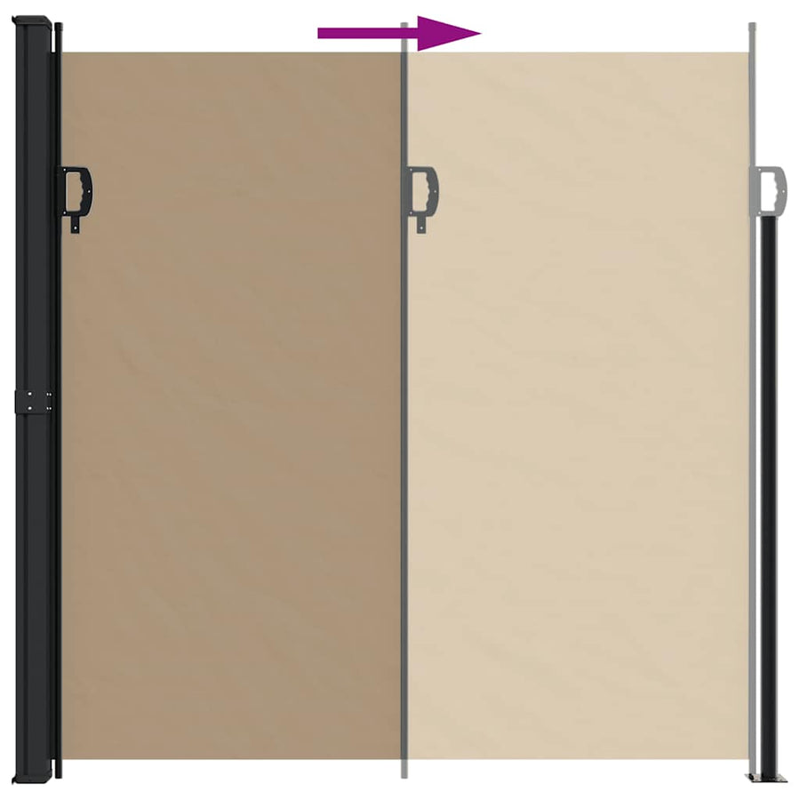 Windscherm Uittrekbaar Taupe 200 x 300 cm