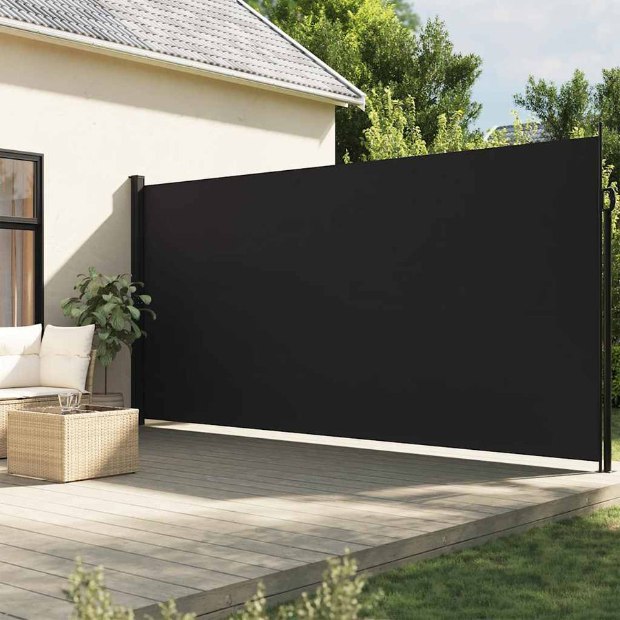 Windscherm Uittrekbaar Zwart 220 x 300 cm