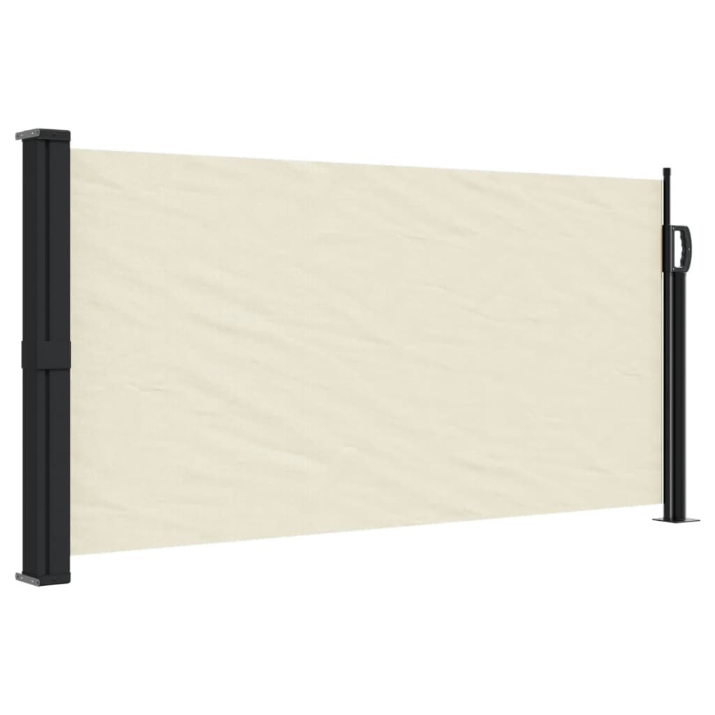Windscherm Uittrekbaar 100X500 Cm Crèmekleurig