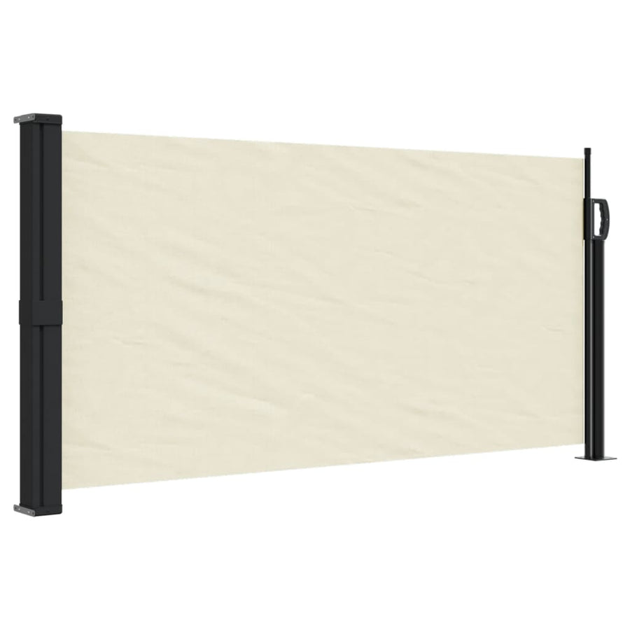 Windscherm Uittrekbaar 100X500 Cm Crèmekleurig