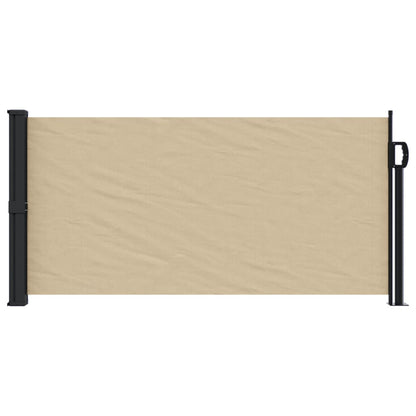 Windscherm uittrekbaar 100x500 cm beige