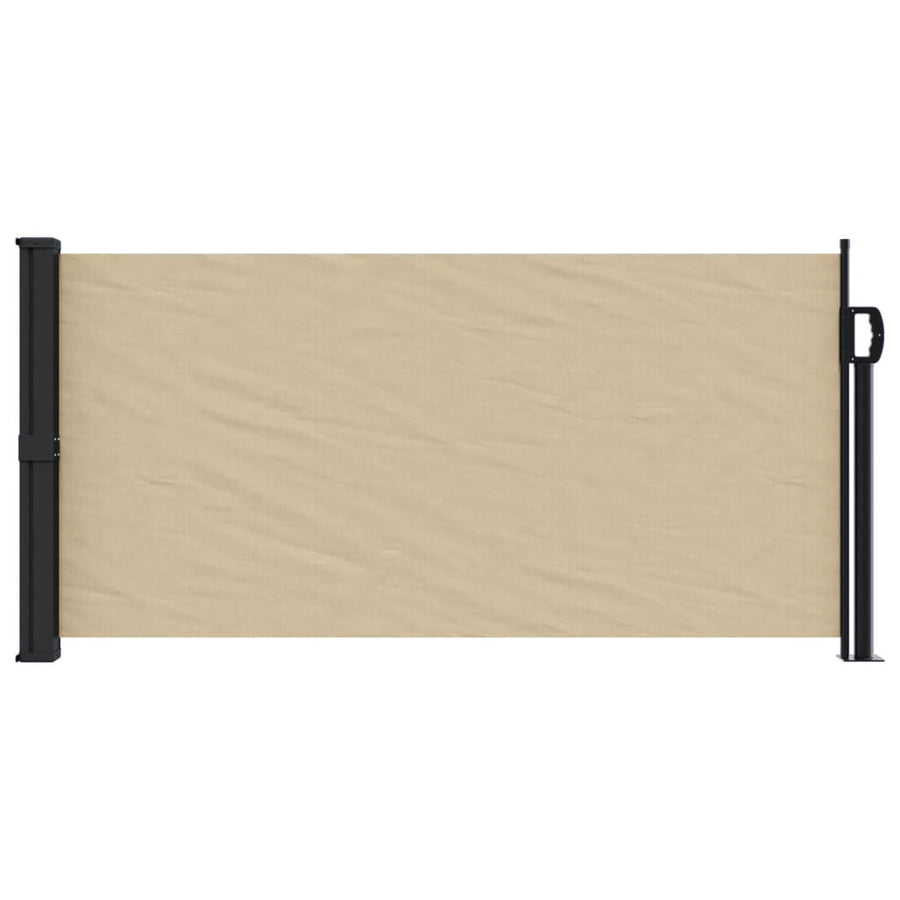 Windscherm uittrekbaar 100x500 cm beige