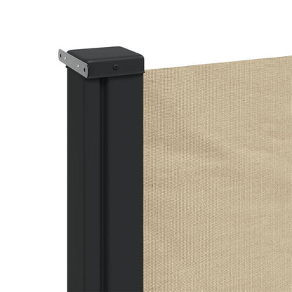 Windscherm uittrekbaar 100x500 cm beige