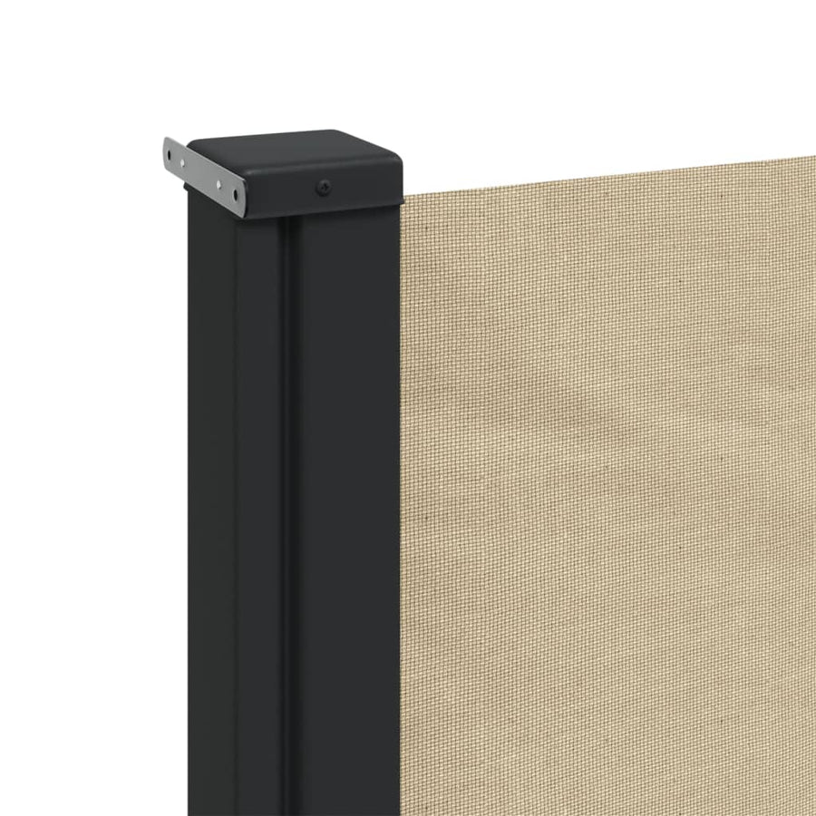 Windscherm uittrekbaar 100x500 cm beige
