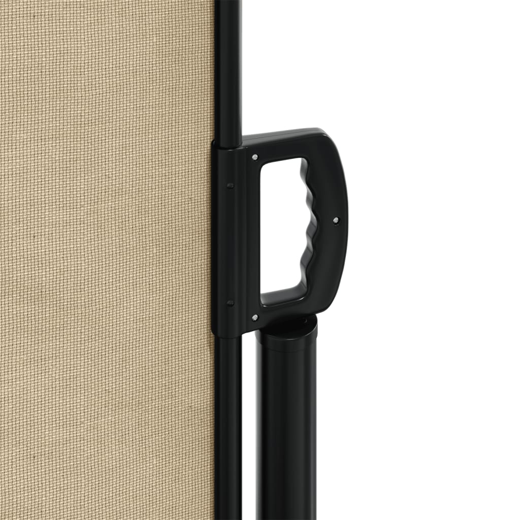 Windscherm uittrekbaar 100x500 cm beige