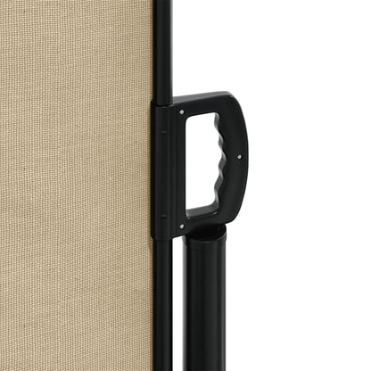Windscherm uittrekbaar 100x500 cm beige
