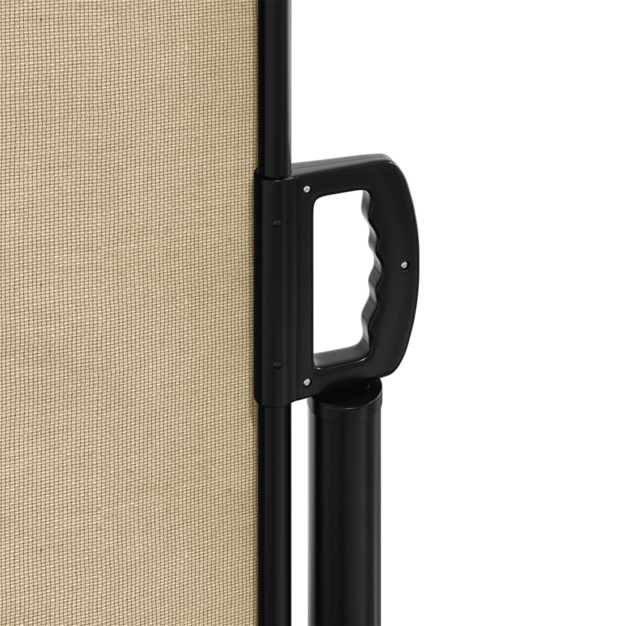 Windscherm uittrekbaar 100x500 cm beige