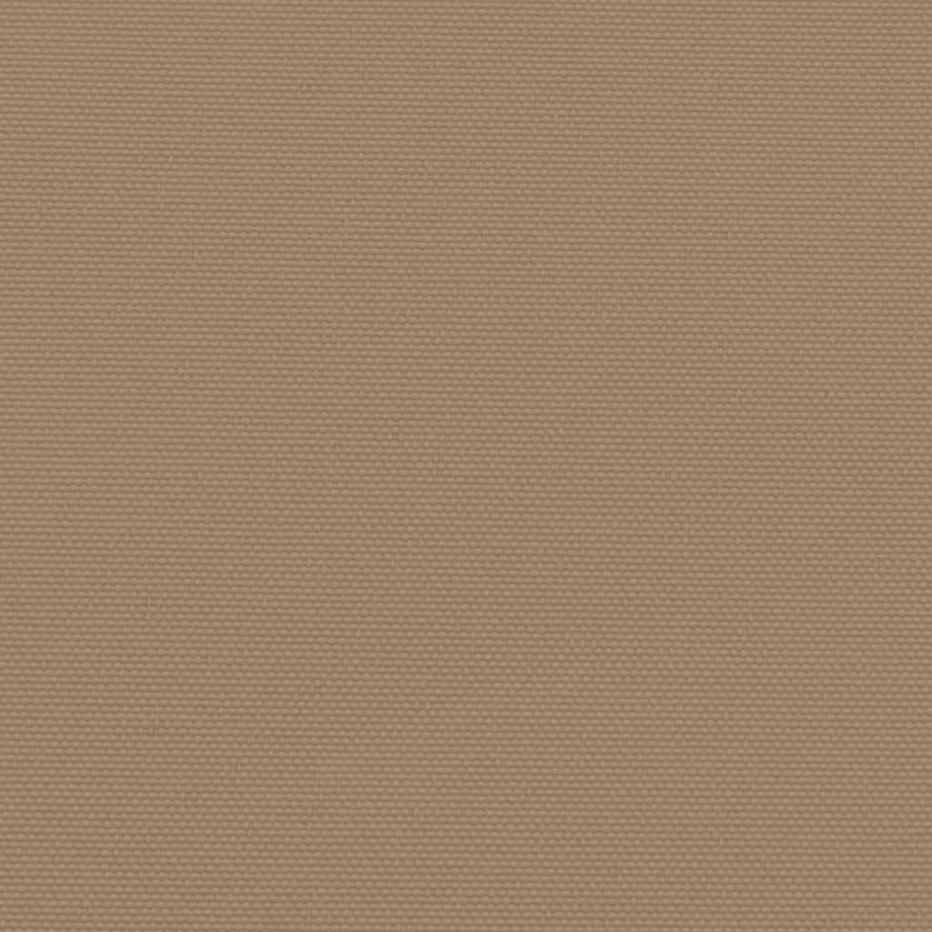 Windscherm uittrekbaar 100x500 cm taupe