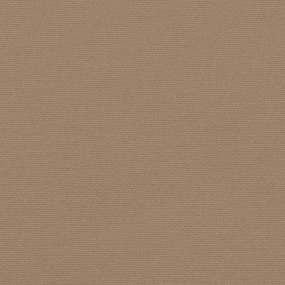 Windscherm uittrekbaar 100x500 cm taupe