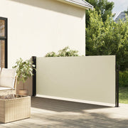 Windscherm uittrekbaar 120x500 cm crème