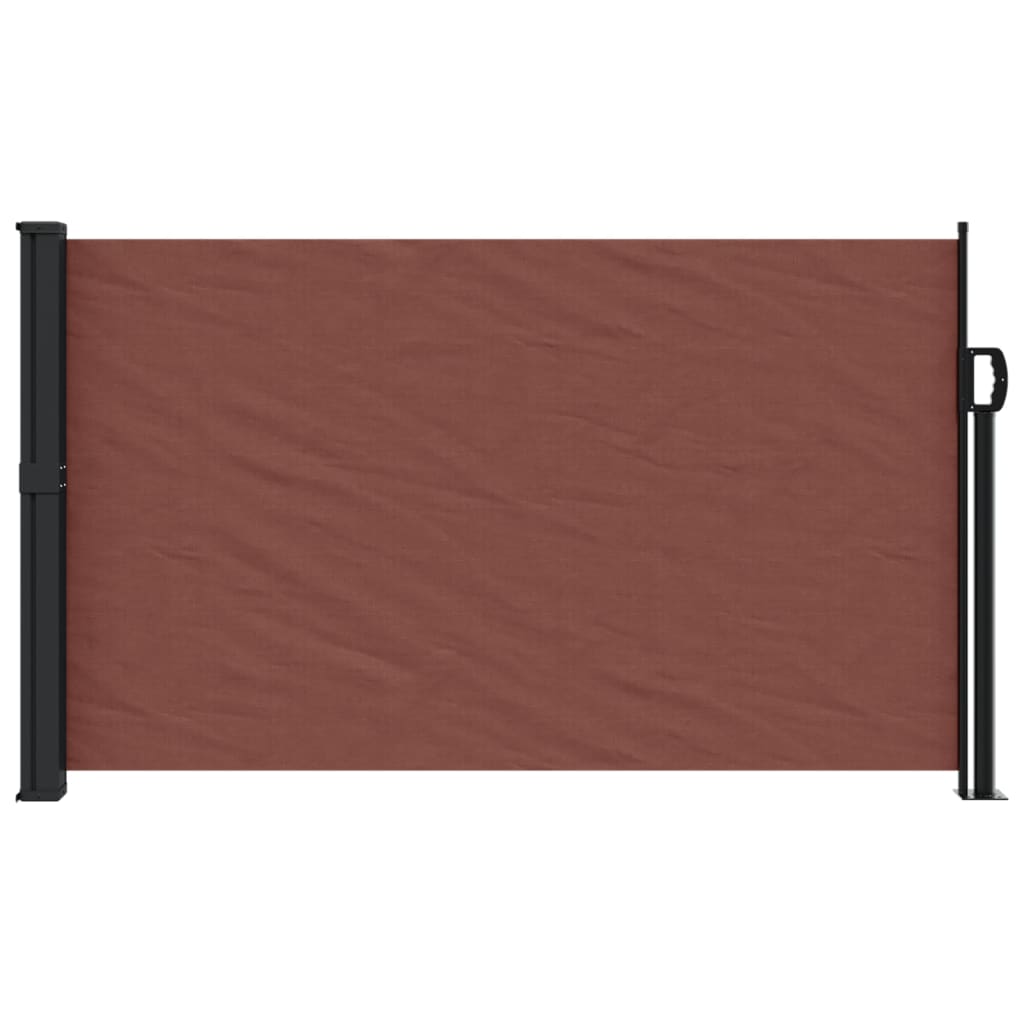 Windscherm Uittrekbaar 120X500 Cm Bruin Goud