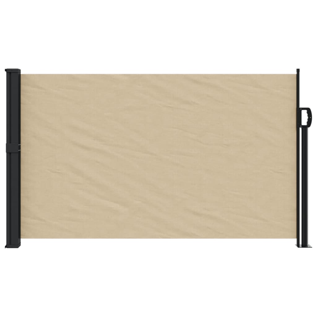 Windscherm uittrekbaar 120x500 cm beige