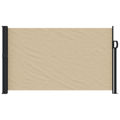 Windscherm uittrekbaar 120x500 cm beige