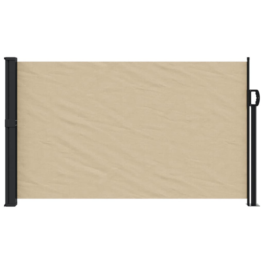 Windscherm uittrekbaar 120x500 cm beige