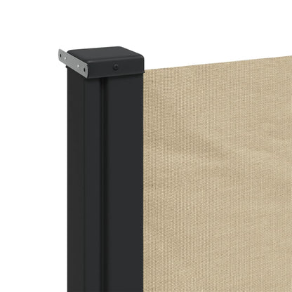 Windscherm uittrekbaar 120x500 cm beige