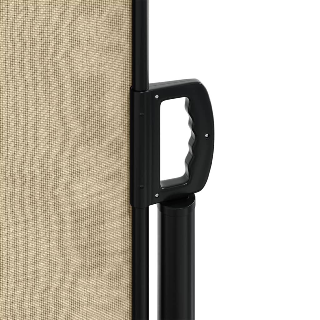 Windscherm uittrekbaar 120x500 cm beige
