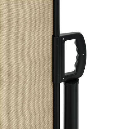 Windscherm uittrekbaar 120x500 cm beige