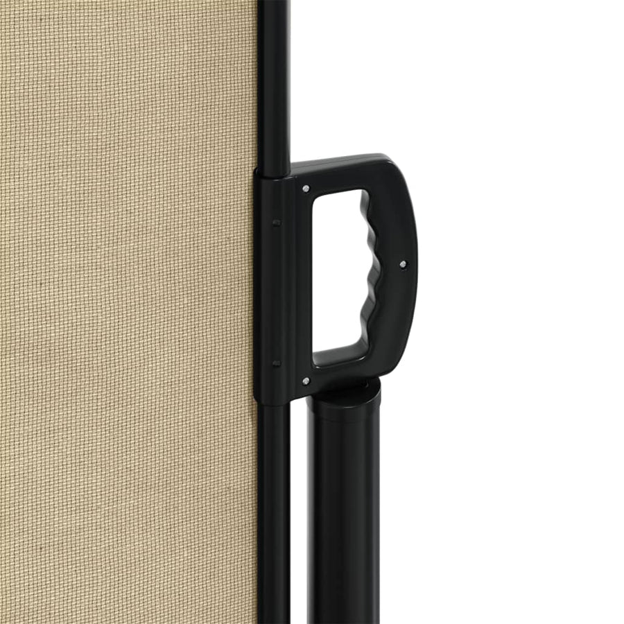 Windscherm uittrekbaar 120x500 cm beige
