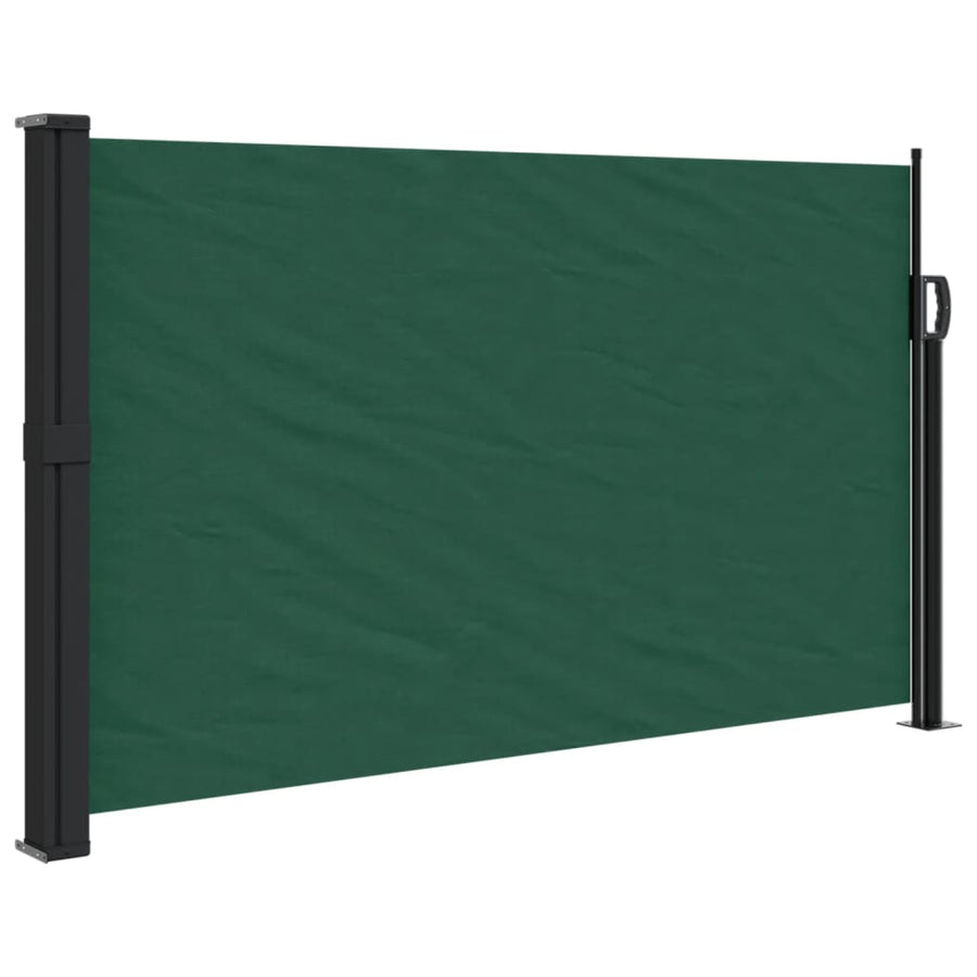 Windscherm uittrekbaar 120x500 cm donkergroen