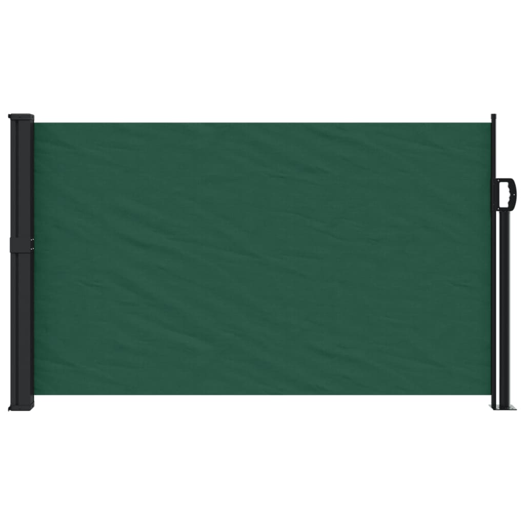 Windscherm uittrekbaar 120x500 cm donkergroen