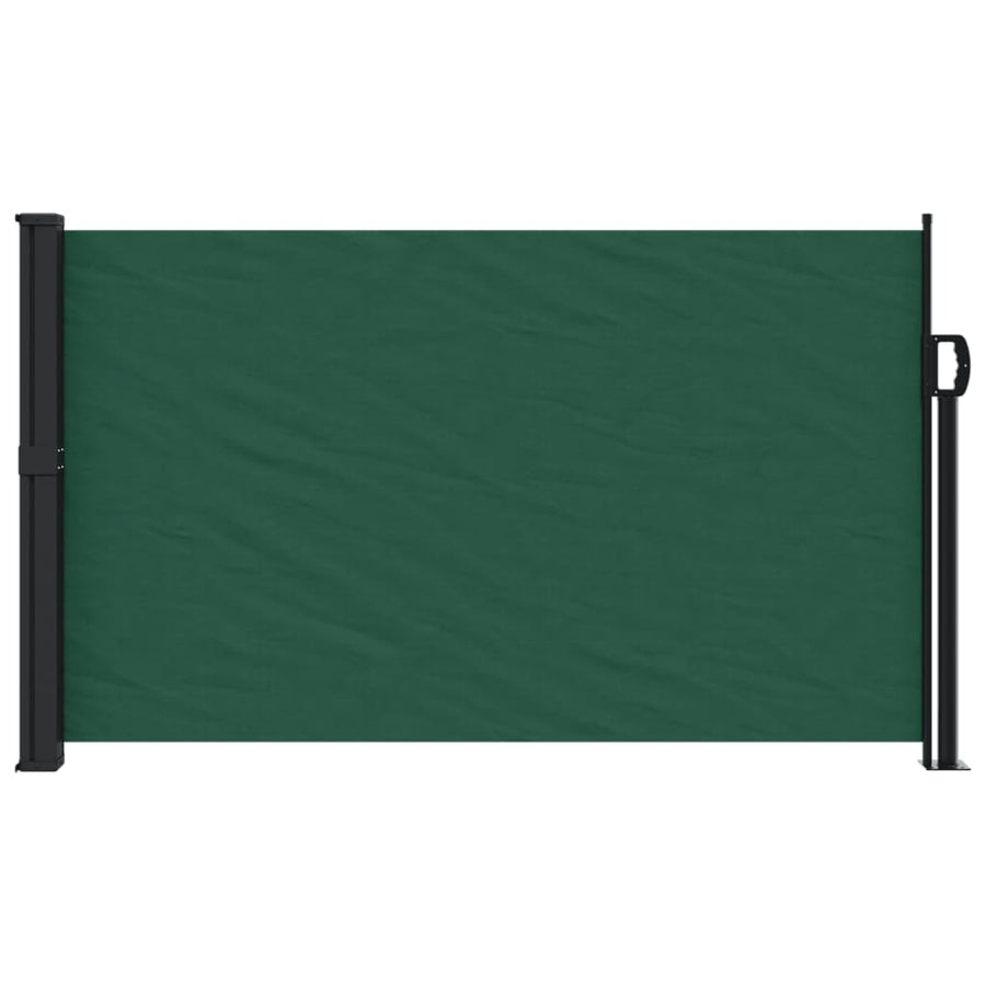 Windscherm uittrekbaar 120x500 cm donkergroen