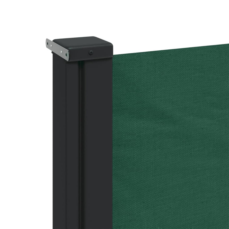 Windscherm uittrekbaar 120x500 cm donkergroen