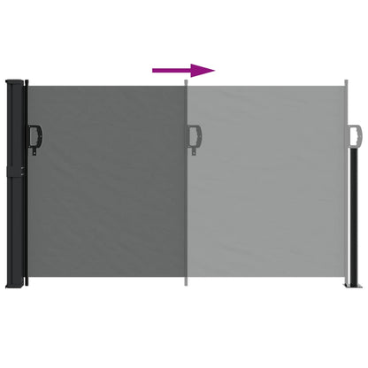 Windscherm Uittrekbaar 120X500 Cm Antracietkleurig