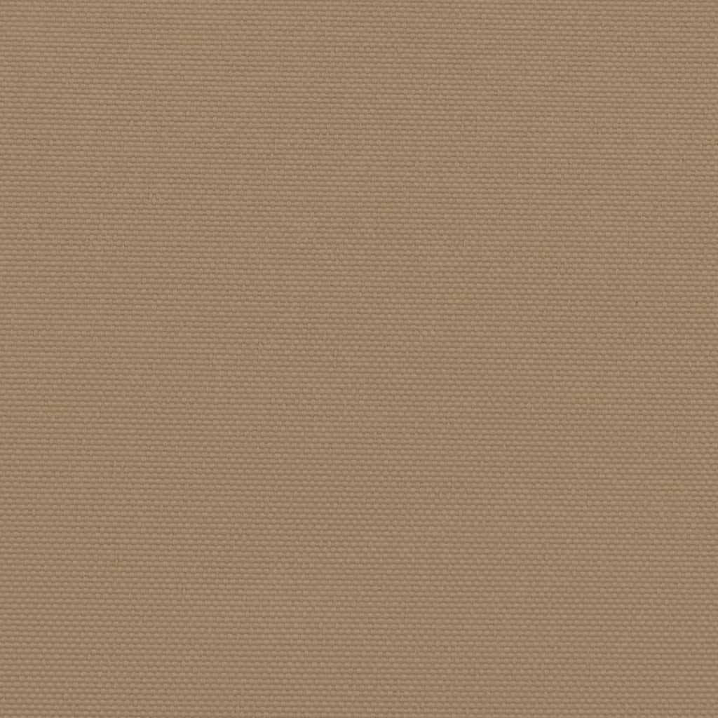 Windscherm uittrekbaar 140x500 cm taupe
