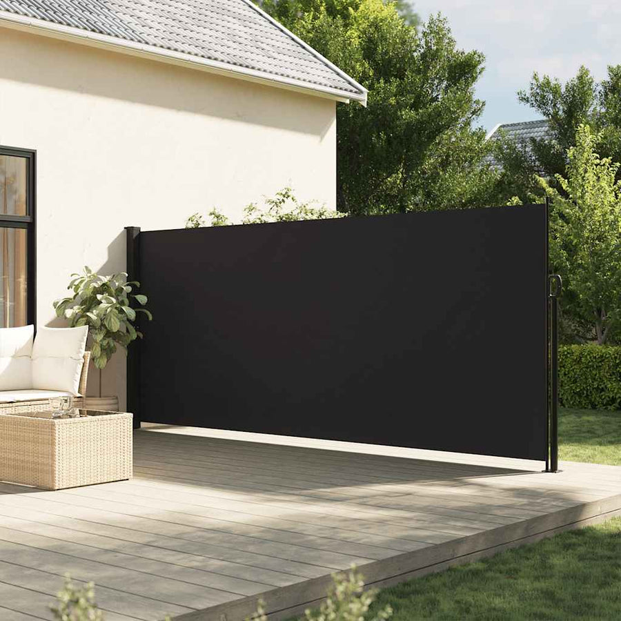 Windscherm Uittrekbaar Zwart 160 x 500 cm