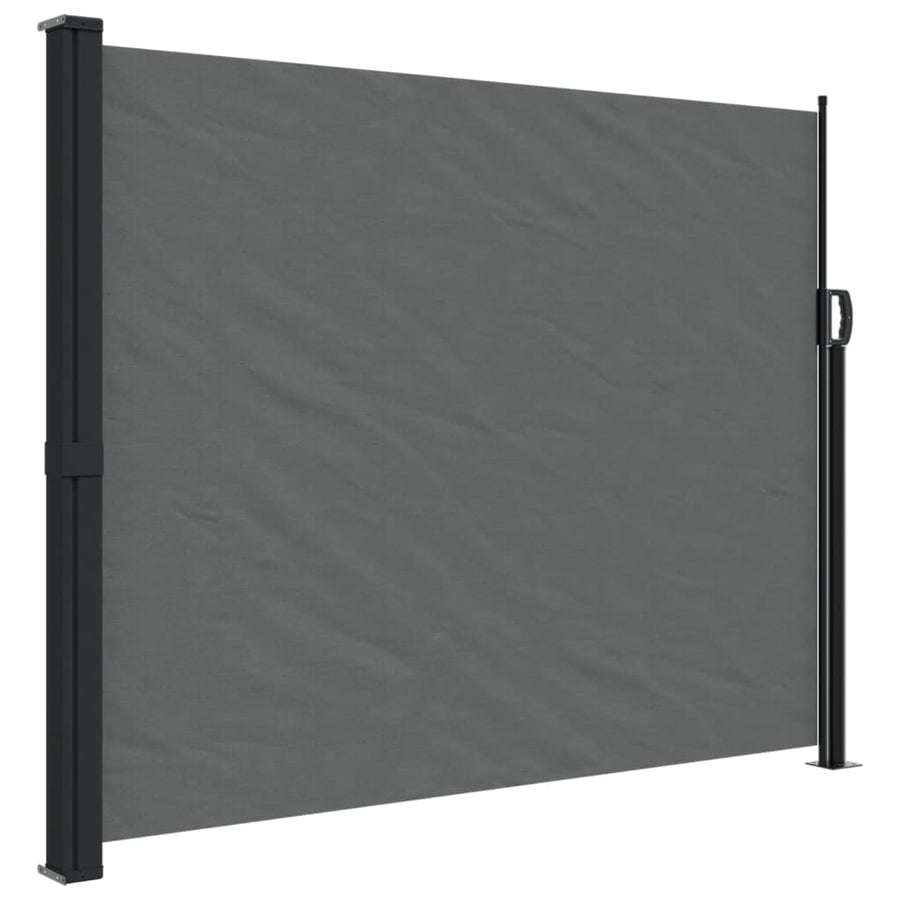 Windscherm Uittrekbaar 160X500 Cm Antracietkleurig