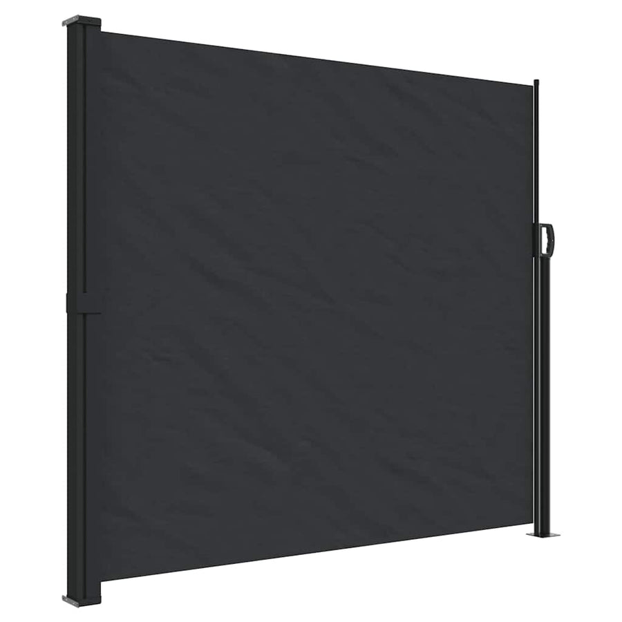 Windscherm Uittrekbaar Zwart 180 x 500 cm