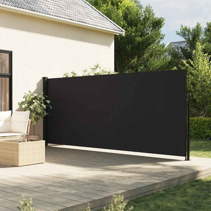 Windscherm Uittrekbaar Zwart 180 x 500 cm