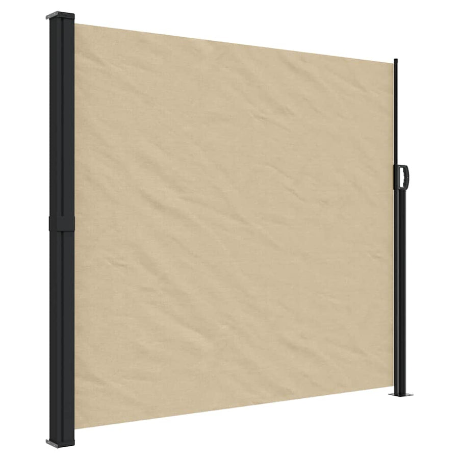 Windscherm uittrekbaar 180x500 cm beige