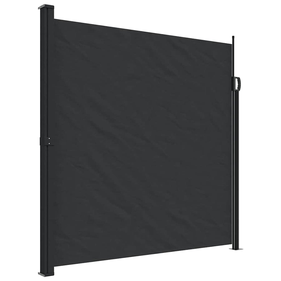 Windscherm Uittrekbaar Zwart 200 x 500 cm