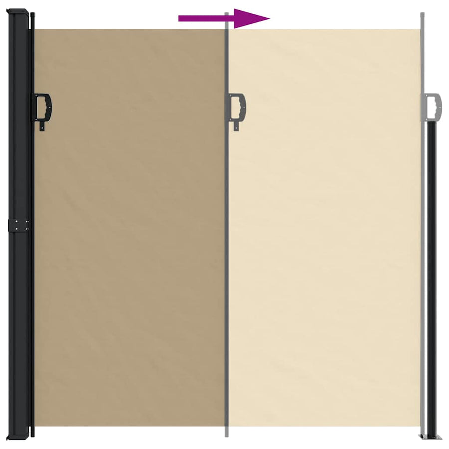 Windscherm Uittrekbaar Beige 200 x 500 cm
