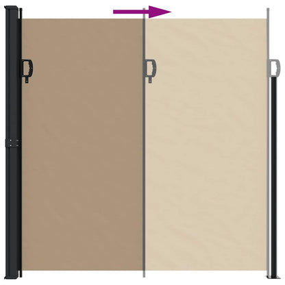 Windscherm Uittrekbaar Taupe 200 x 500 cm