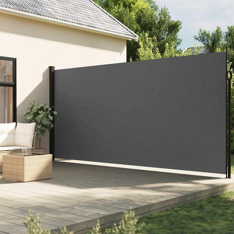 Windscherm Uittrekbaar Kleurig Antraciet 220 x 500 cm