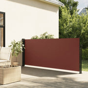 Retractable side awning 120x600 cm brown