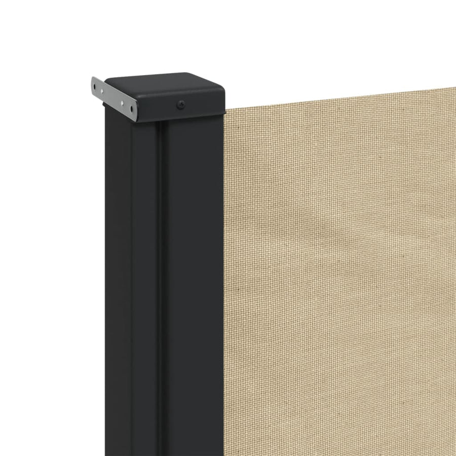 Windscherm uittrekbaar 120x600 cm beige