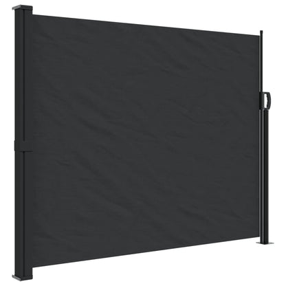 Windscherm Uittrekbaar 160X600 Cm Zwart