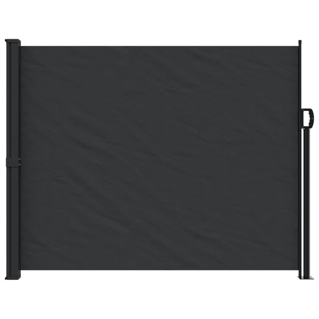 Windscherm Uittrekbaar 160X600 Cm Zwart