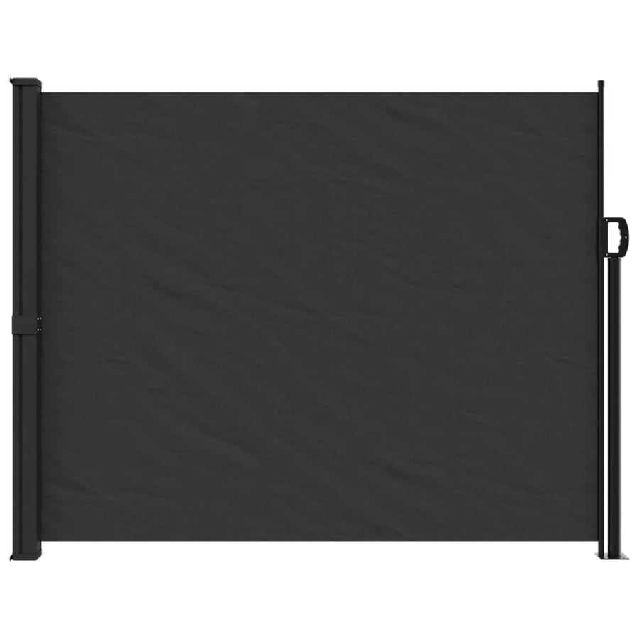 Windscherm Uittrekbaar 160X600 Cm Zwart