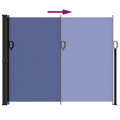 Windscherm Uittrekbaar 160X600 Cm Blauw