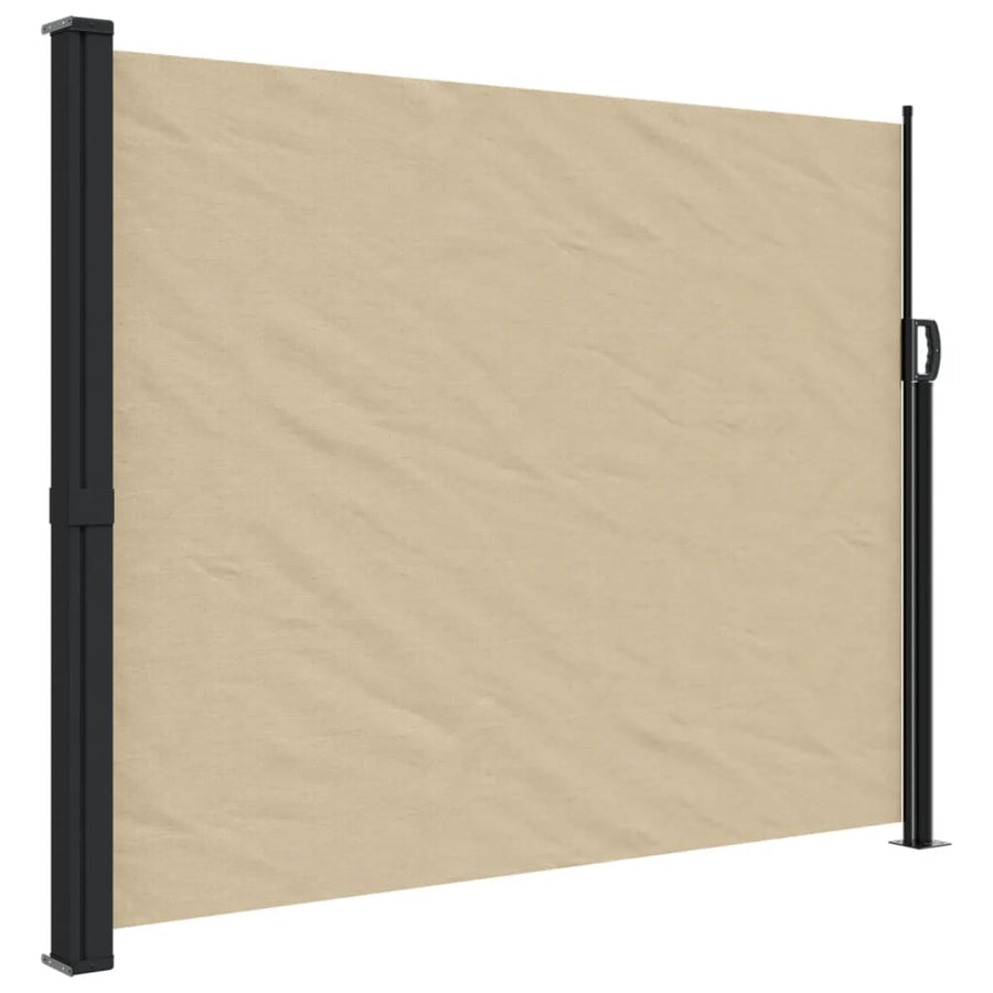 Windscherm uittrekbaar 160x600 cm beige
