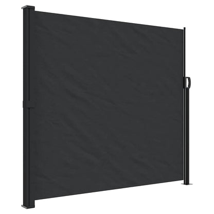 Windscherm Uittrekbaar Zwart 180 x 600 cm